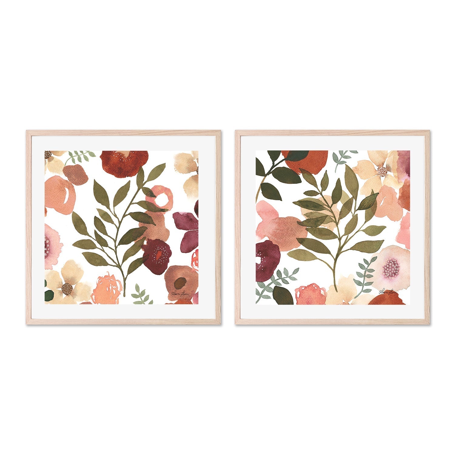 wall-art-print-canvas-poster-framed-Garden Dance, Style D & E, Set Of 2 , By Laura Horn-GIOIA-WALL-ART