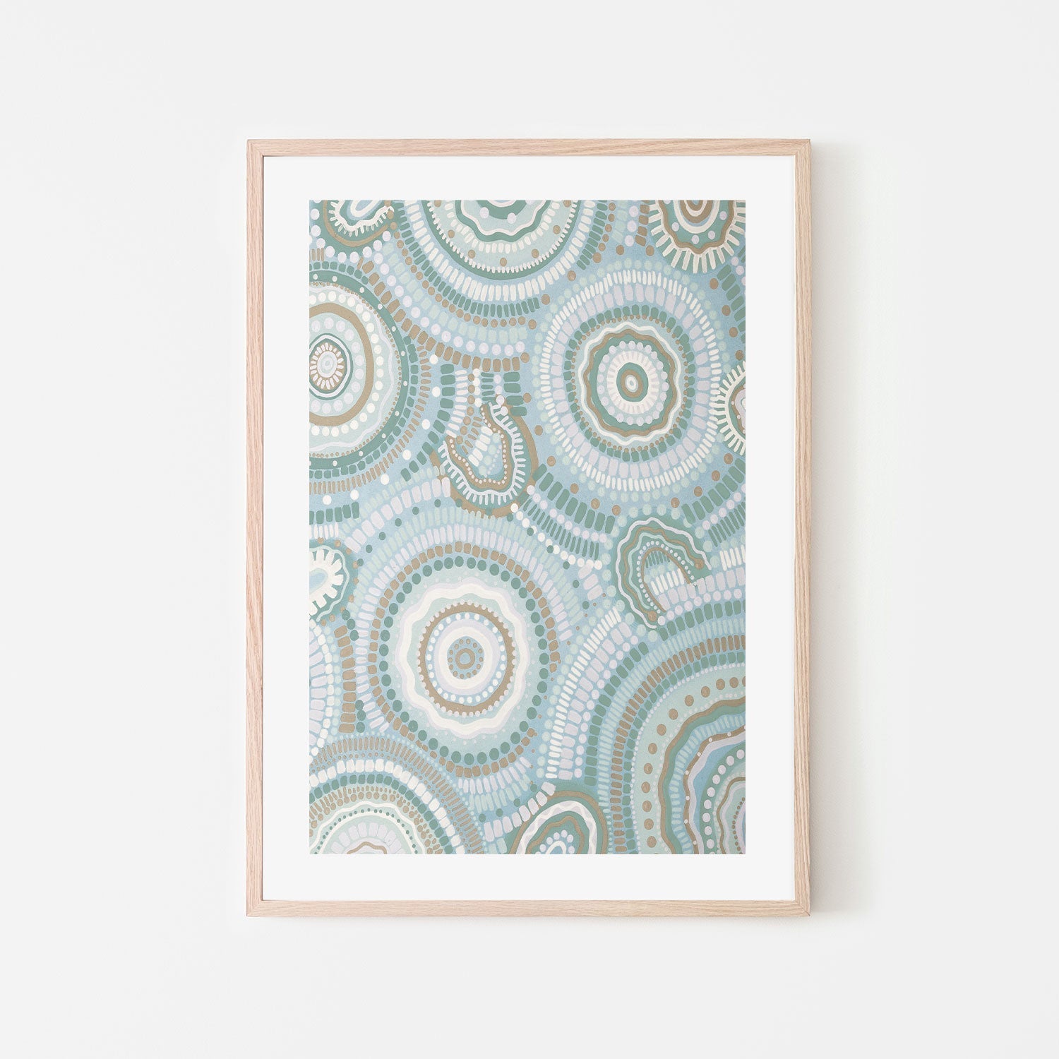 wall-art-print-canvas-poster-framed-Gathering Bora Rings Among The Blue Hills, Style B , By Leah Cummins-GIOIA-WALL-ART