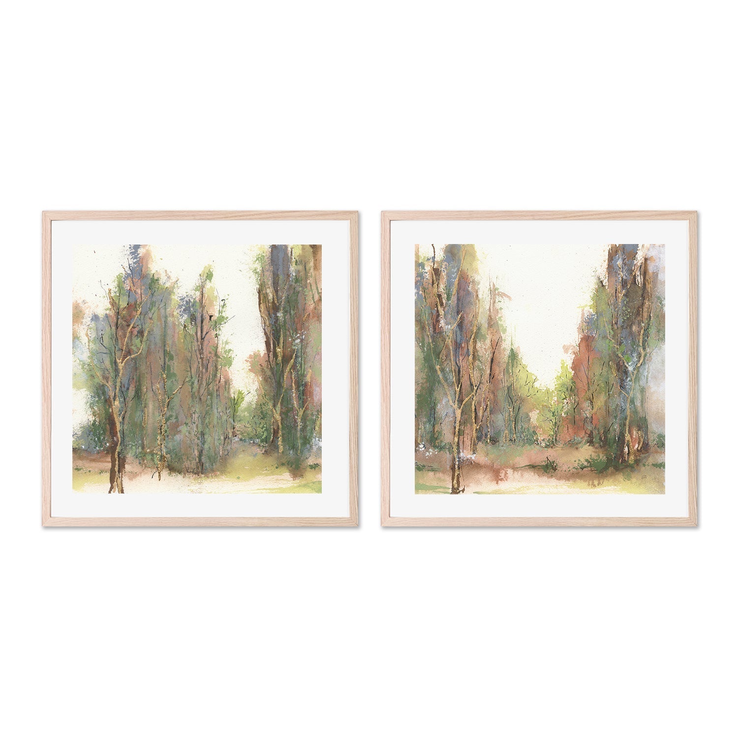 wall-art-print-canvas-poster-framed-Gilded Path, Style A & B, Set Of 2 , By Chris Paschke-6