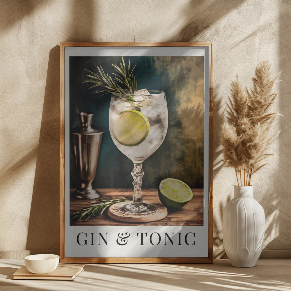 wall-art-print-canvas-poster-framed-Gin &amp; Tonic , By Andreas Magnusson-2