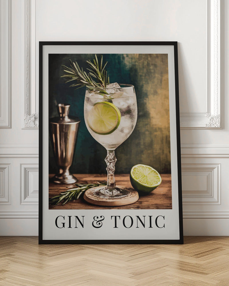 wall-art-print-canvas-poster-framed-Gin &amp; Tonic , By Andreas Magnusson-3