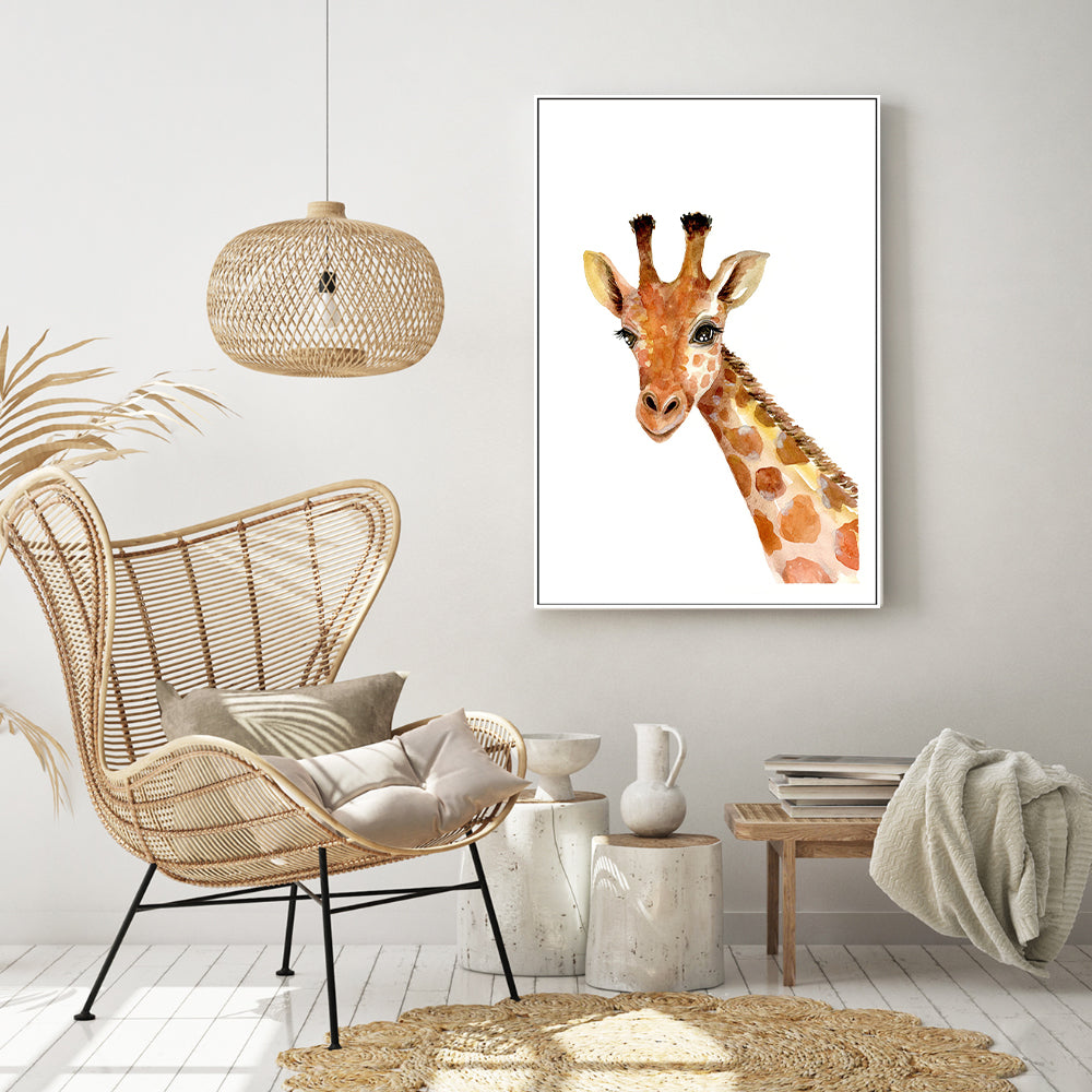 wall-art-print-canvas-poster-framed-Giraffe , By Jessie Mitchelson-GIOIA-WALL-ART