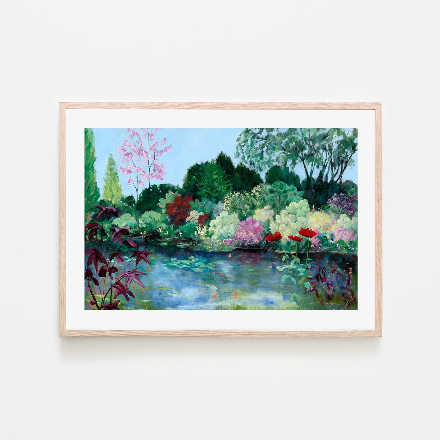 wall-art-print-canvas-poster-framed-Giverny Water Lily Pond , By Meredith Howse-6