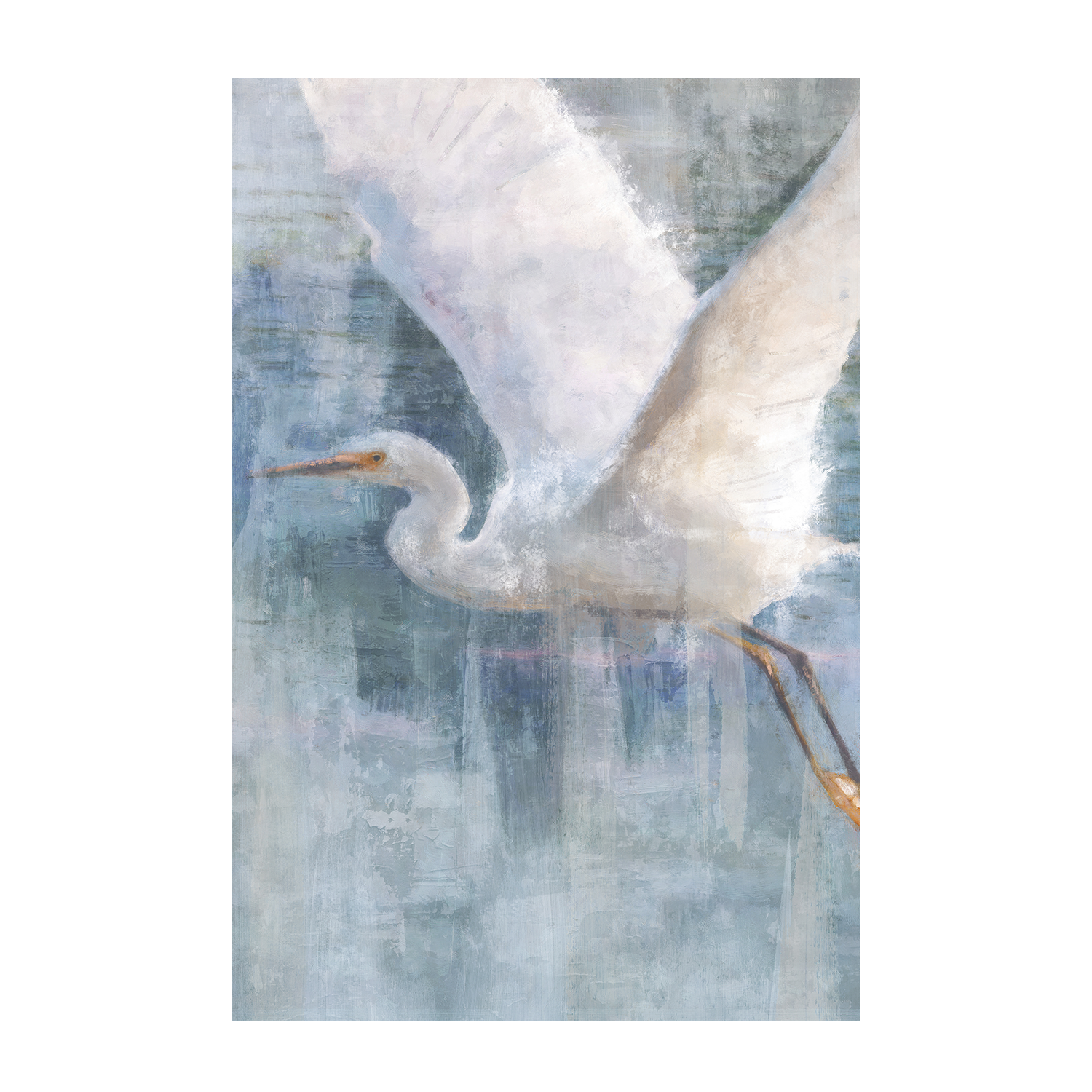 wall-art-print-canvas-poster-framed-Glacier Heron, Style A & B, Set Of 2 , By Nina Blue-8