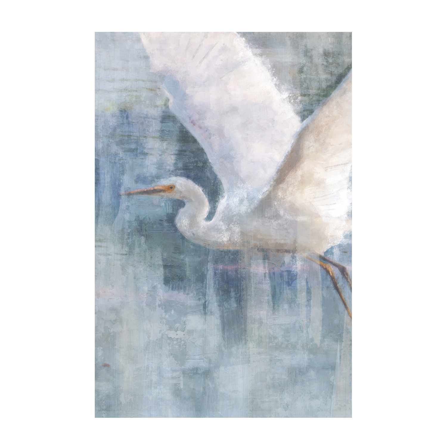 wall-art-print-canvas-poster-framed-Glacier Heron, Style B , By Nina Blue-1