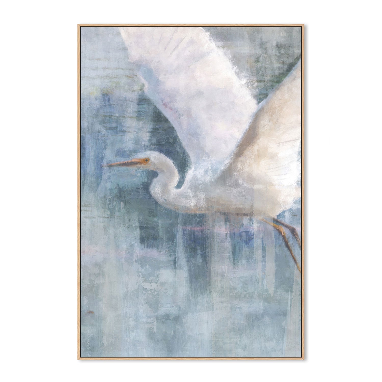 wall-art-print-canvas-poster-framed-Glacier Heron, Style B , By Nina Blue-4