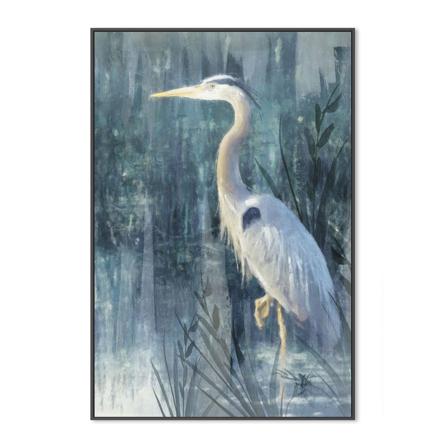 wall-art-print-canvas-poster-framed-Glacier Heron, Style D , By Nina Blue-3