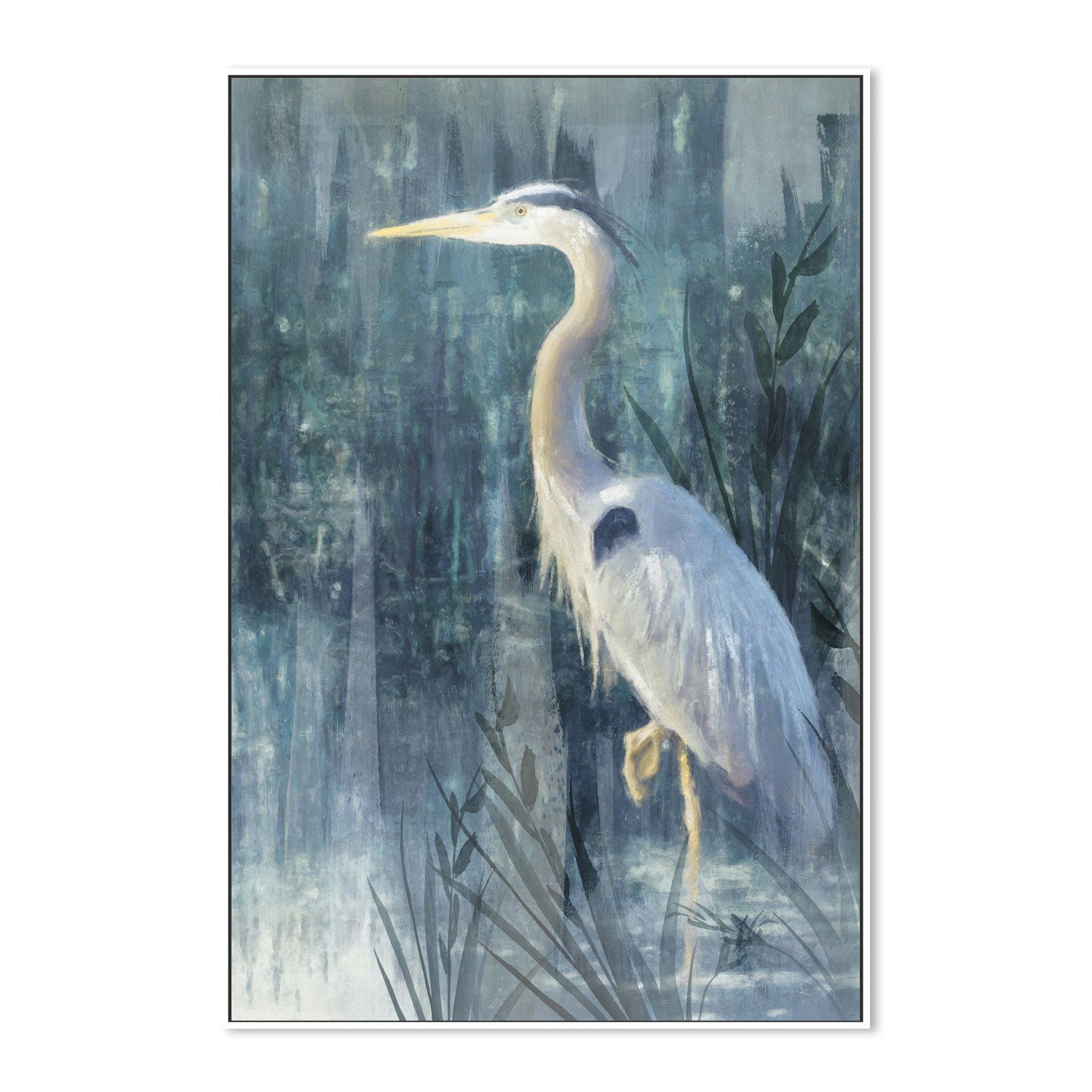 wall-art-print-canvas-poster-framed-Glacier Heron, Style D , By Nina Blue-5