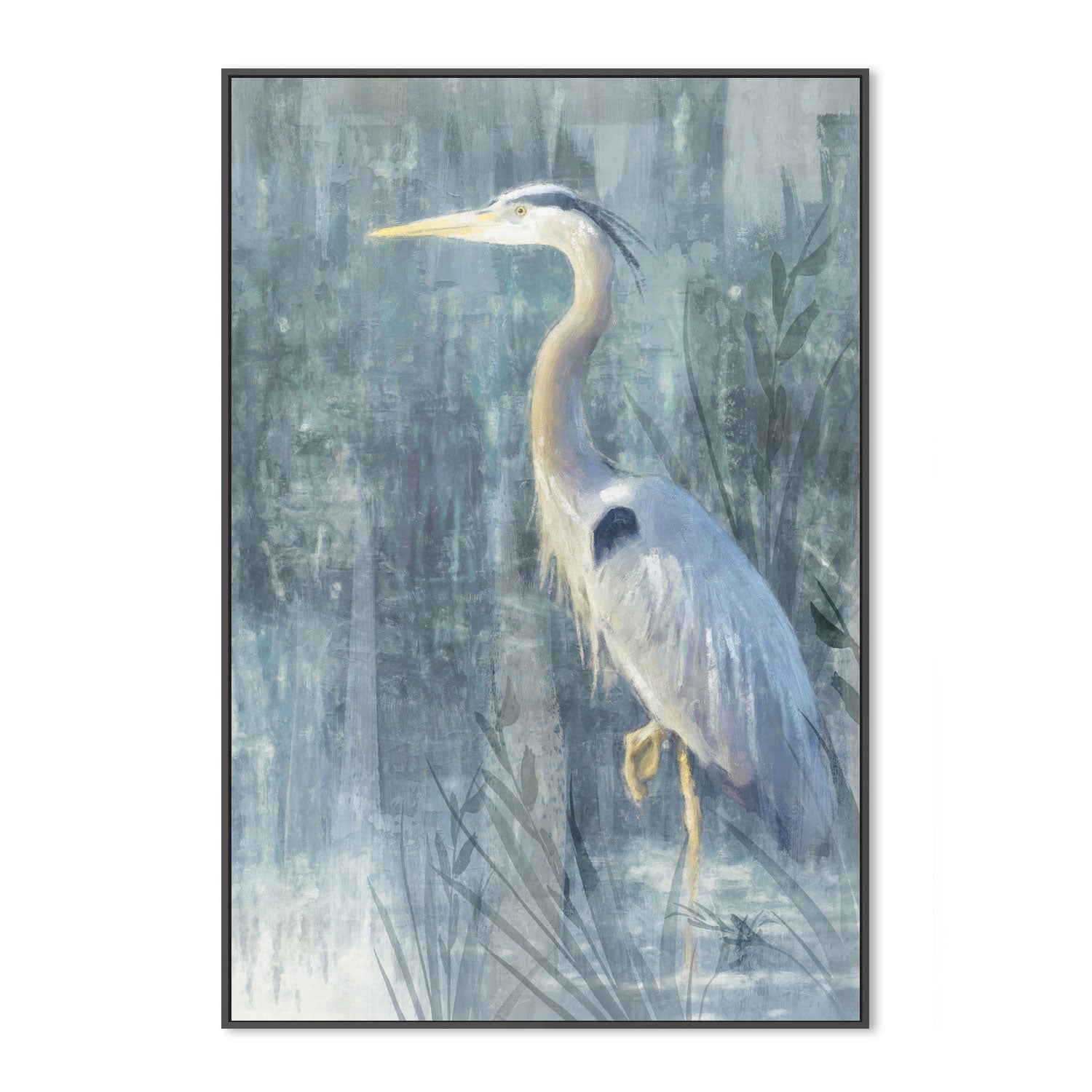 wall-art-print-canvas-poster-framed-Glacier Heron, Style E , By Nina Blue-3