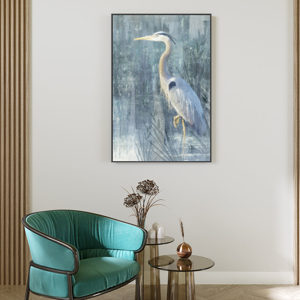 wall-art-print-canvas-poster-framed-Glacier Heron, Style E , By Nina Blue-7