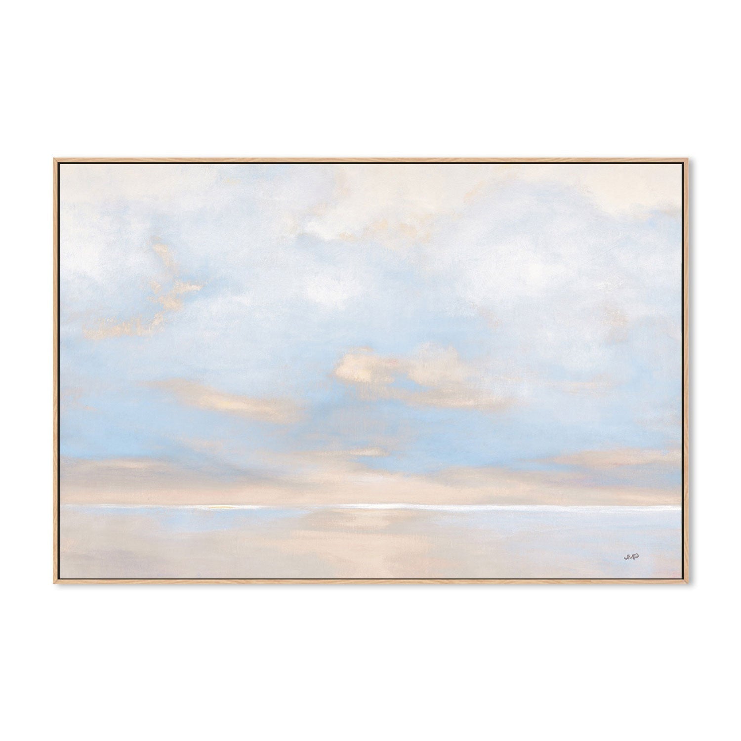 wall-art-print-canvas-poster-framed-Glint on the Horizon Blue, Style A-by-Julia Purinton-Gioia Wall Art