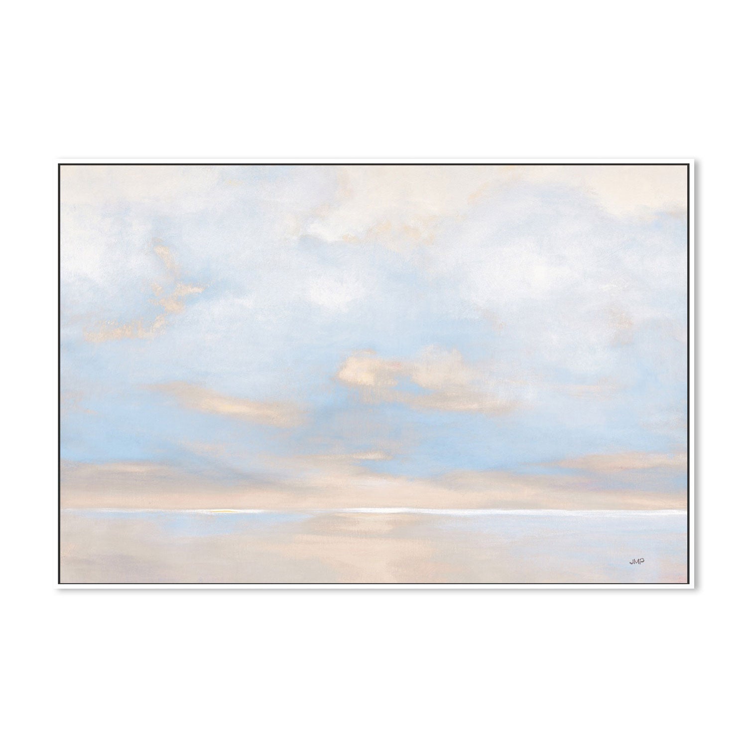 wall-art-print-canvas-poster-framed-Glint on the Horizon Blue, Style A-by-Julia Purinton-Gioia Wall Art