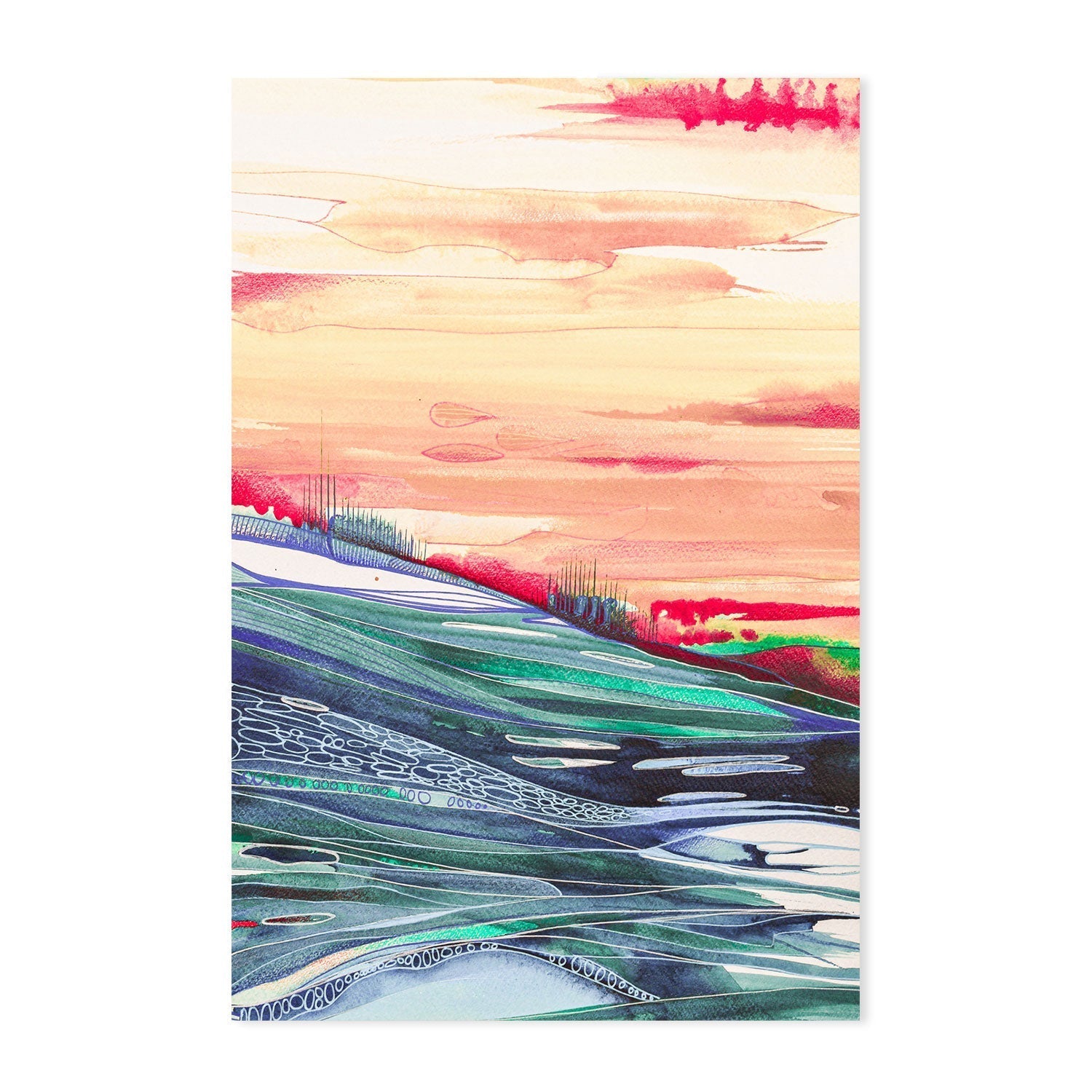 wall-art-print-canvas-poster-framed-Glow , By Sarah Carlton Art-GIOIA-WALL-ART