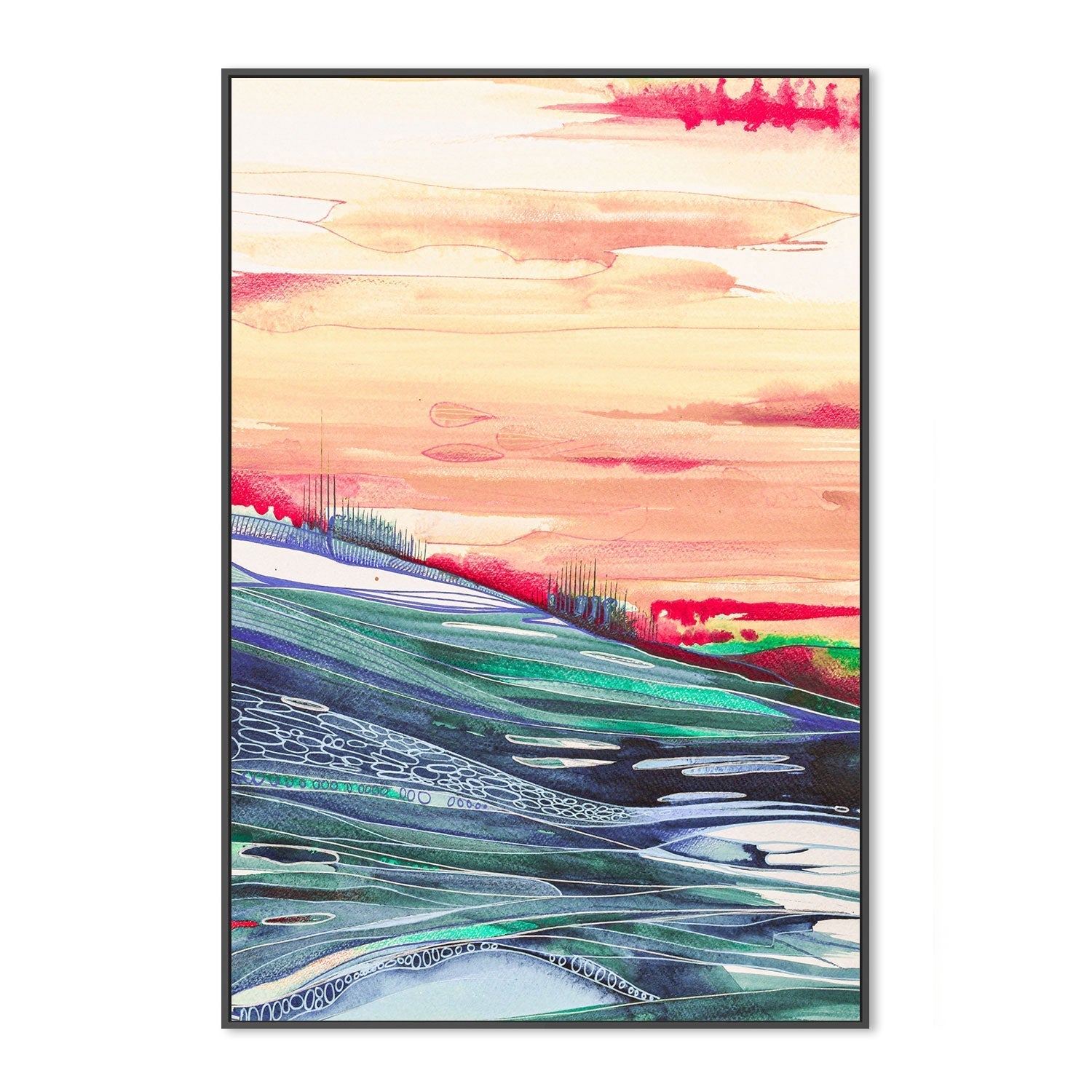 wall-art-print-canvas-poster-framed-Glow , By Sarah Carlton Art-GIOIA-WALL-ART