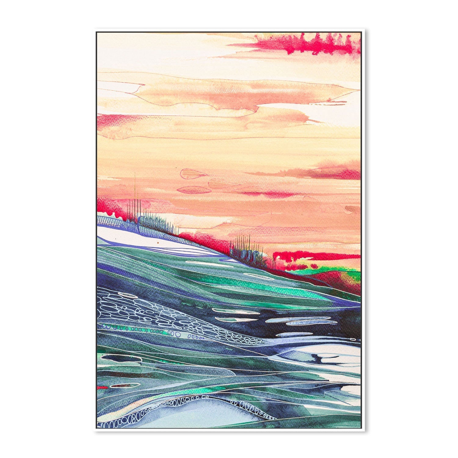 wall-art-print-canvas-poster-framed-Glow , By Sarah Carlton Art-GIOIA-WALL-ART