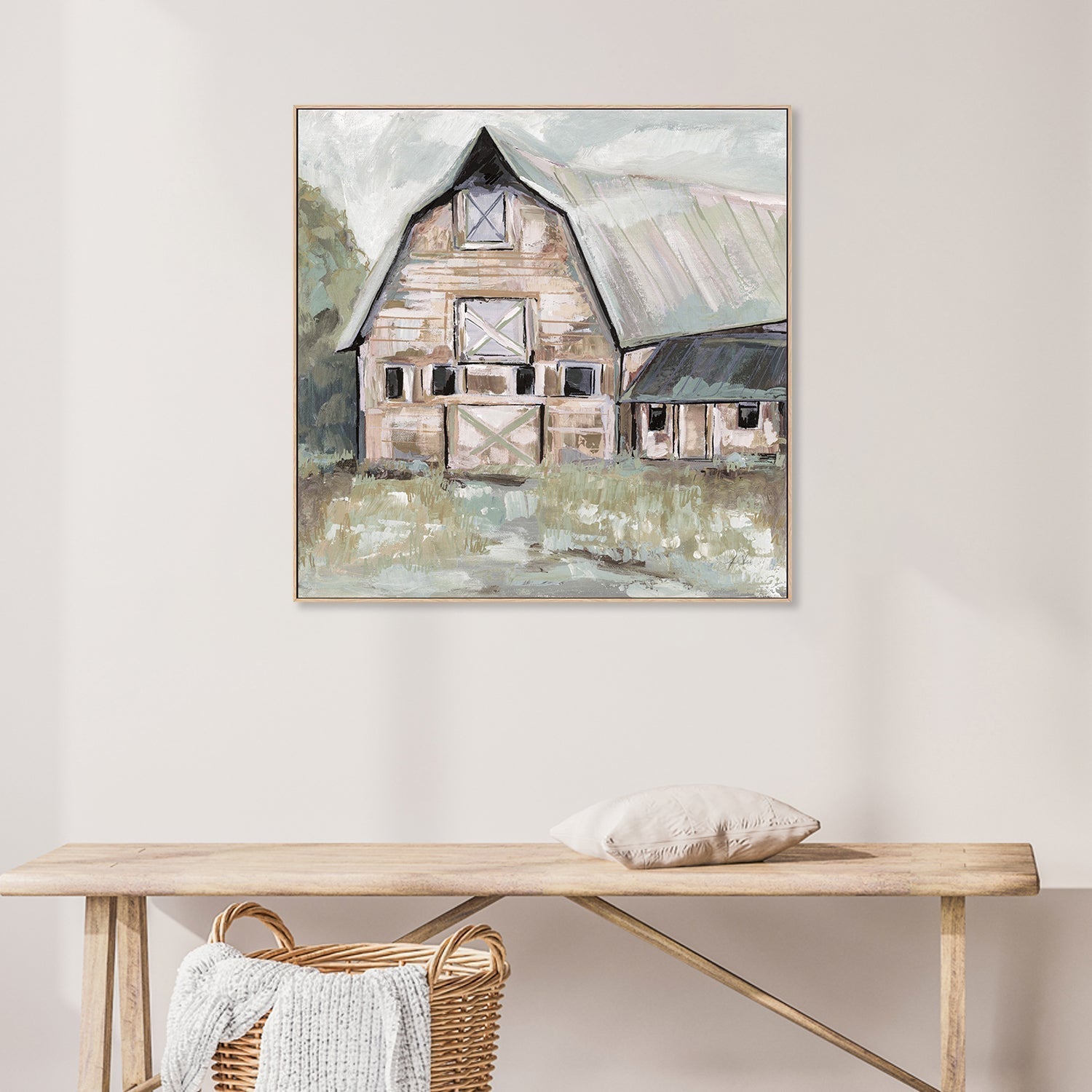 wall-art-print-canvas-poster-framed-Going to the Country Neutral, Style B-by-Jeanette Vertentes-Gioia Wall Art