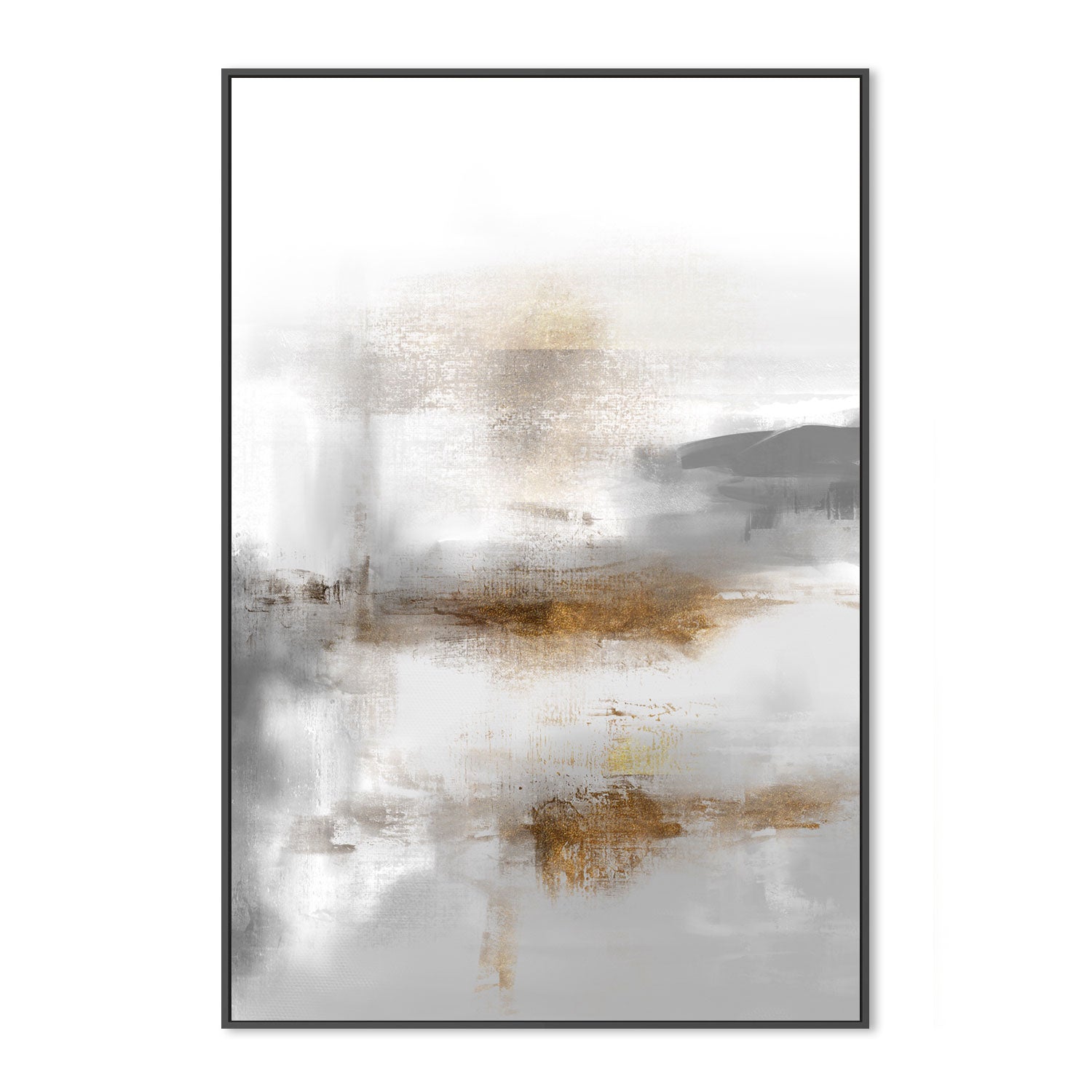 wall-art-print-canvas-poster-framed-Gold and Silver, Style A-GIOIA-WALL-ART