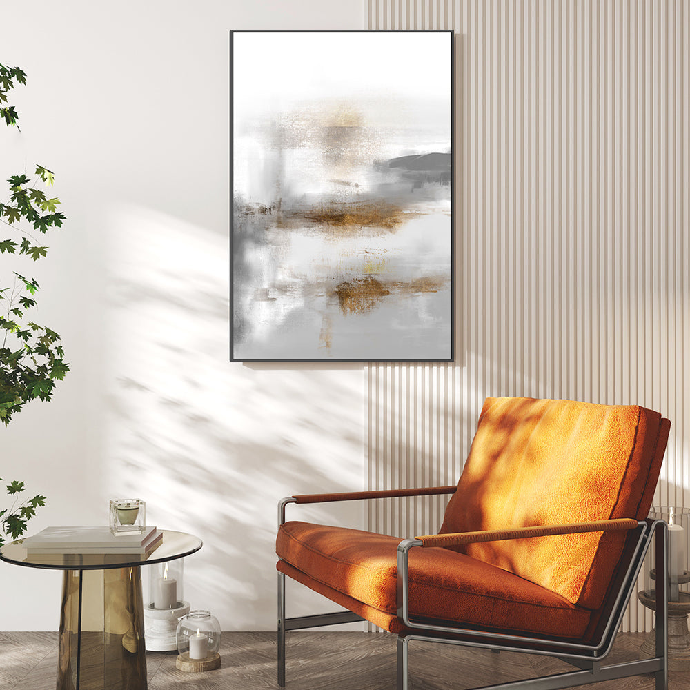 wall-art-print-canvas-poster-framed-Gold and Silver, Style A-GIOIA-WALL-ART