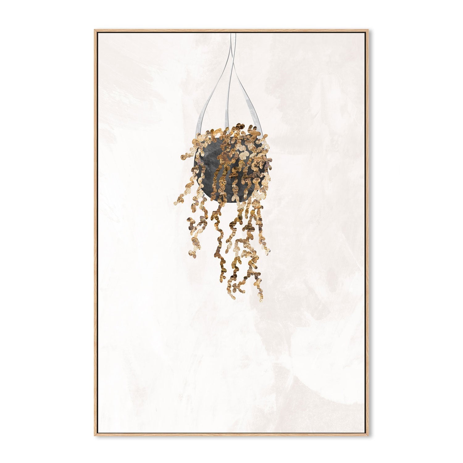 wall-art-print-canvas-poster-framed-Gold Falling Leaves , By Sarah Manovski-GIOIA-WALL-ART