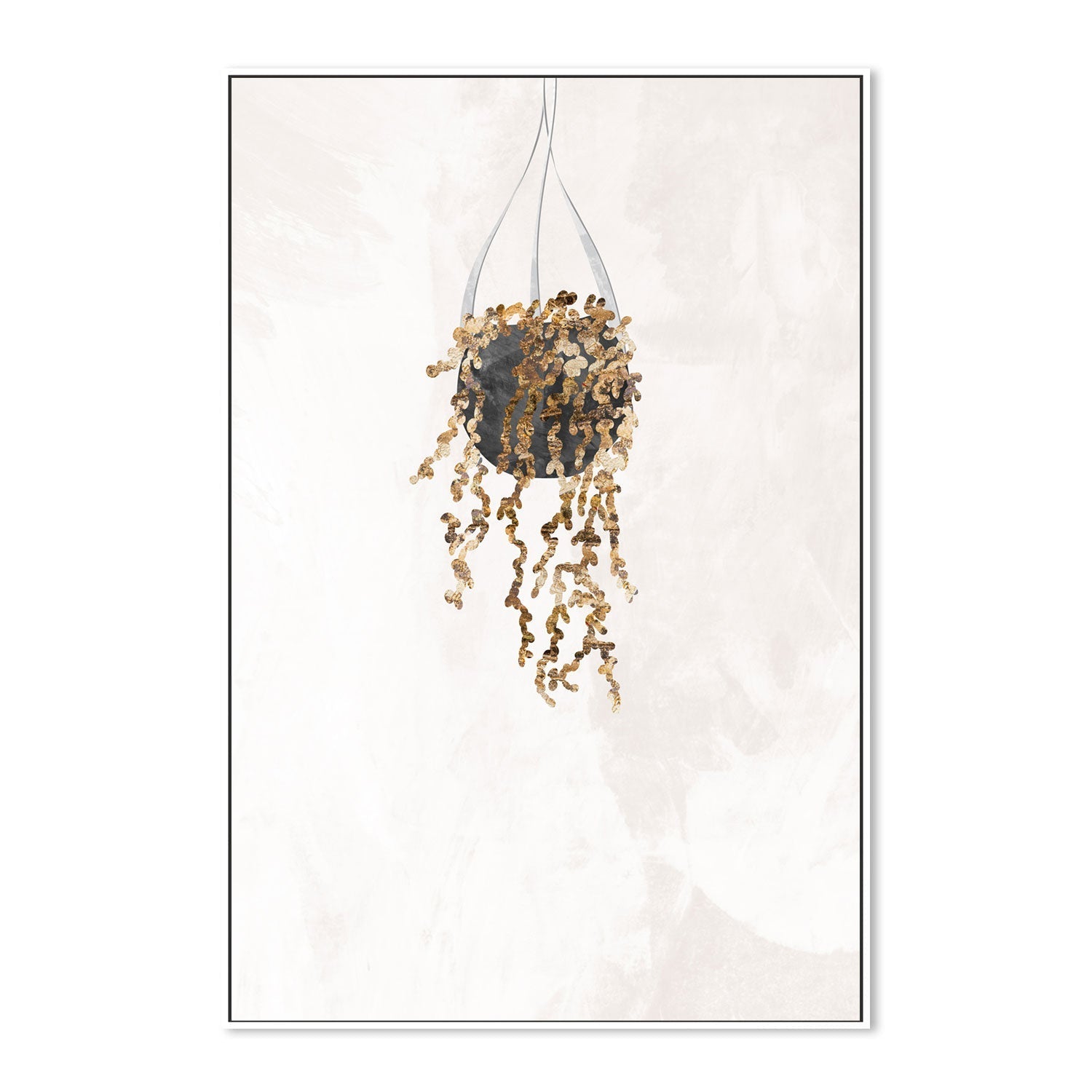 wall-art-print-canvas-poster-framed-Gold Falling Leaves , By Sarah Manovski-GIOIA-WALL-ART