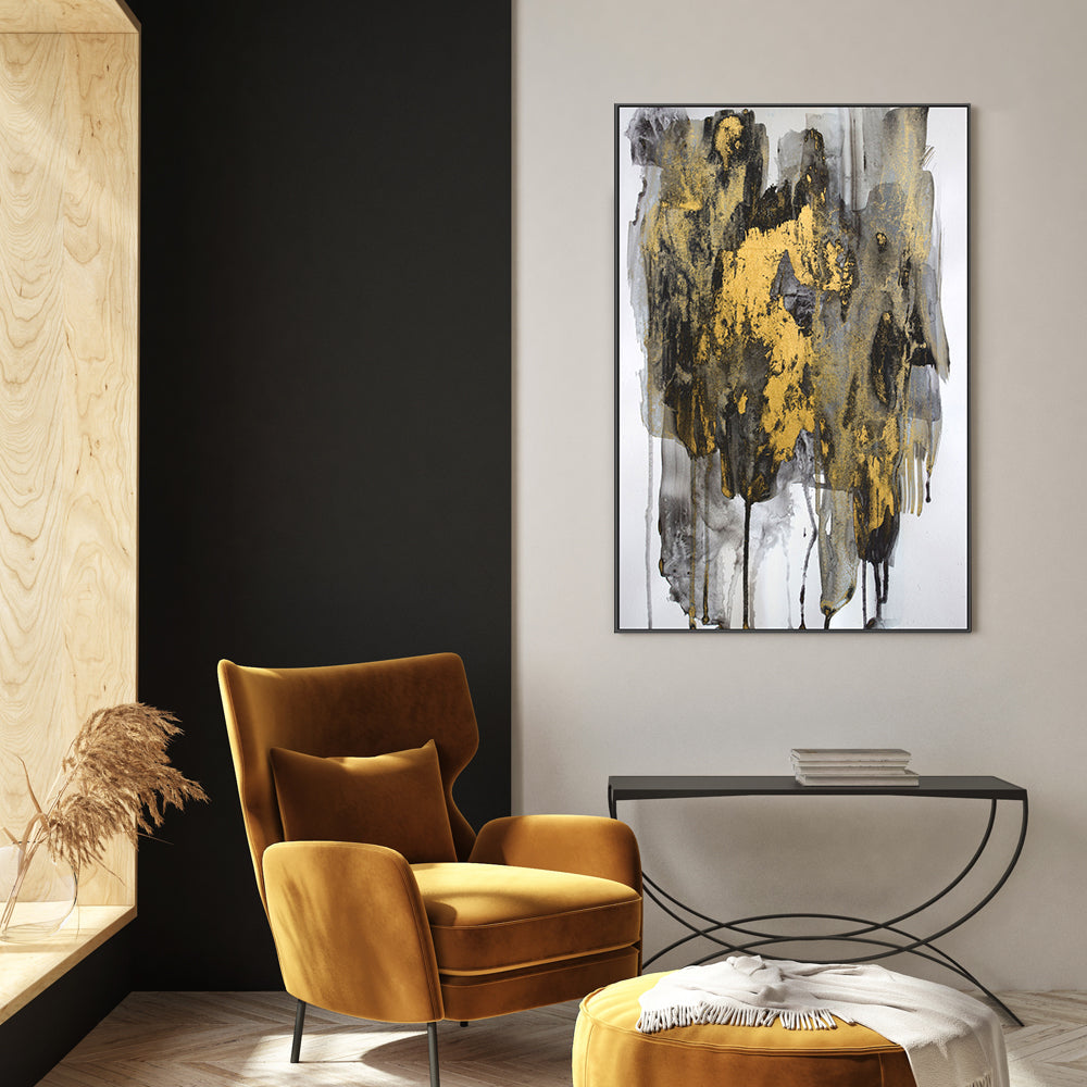 wall-art-print-canvas-poster-framed-Gold Smoke , By Hope Bainbridge-8