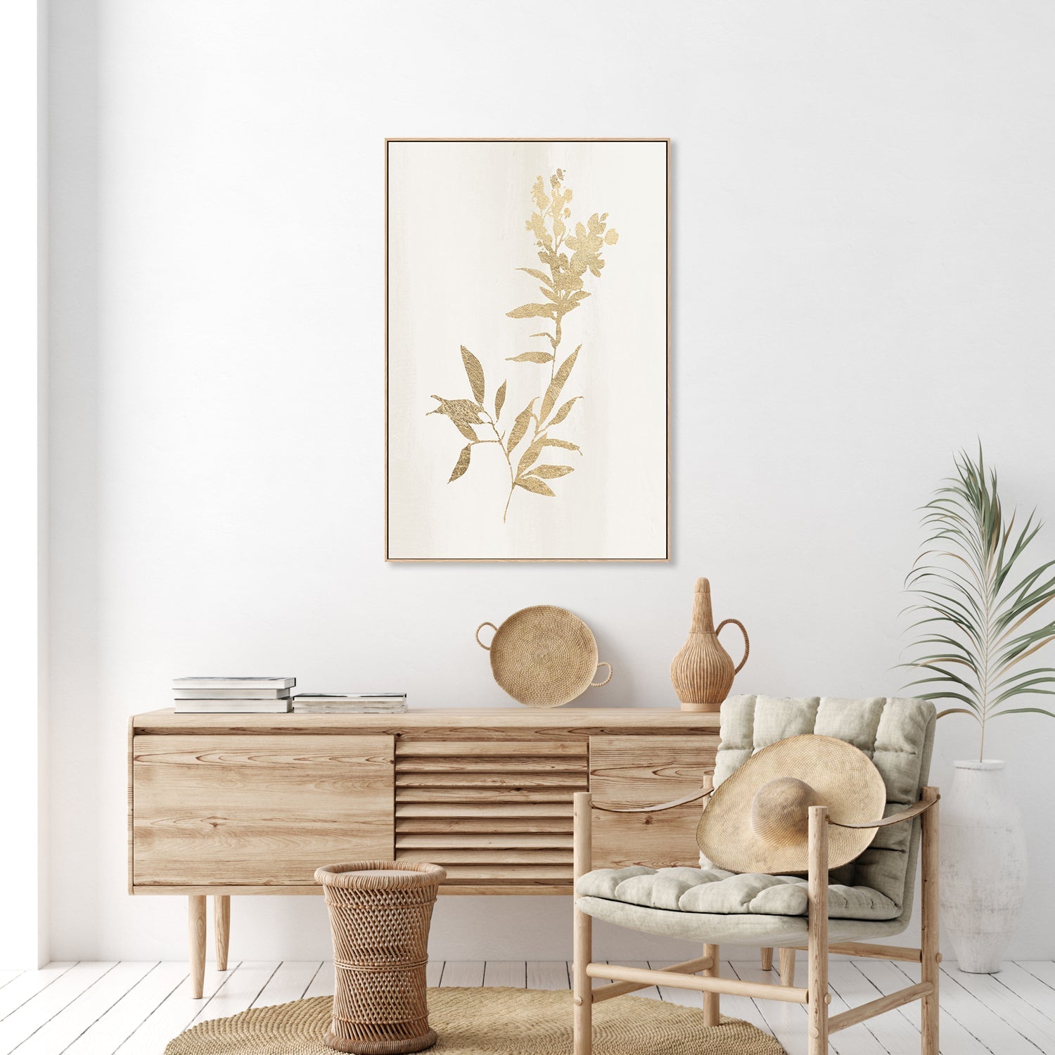 wall-art-print-canvas-poster-framed-Golden Botanical, Style A , By Nina Blue-7