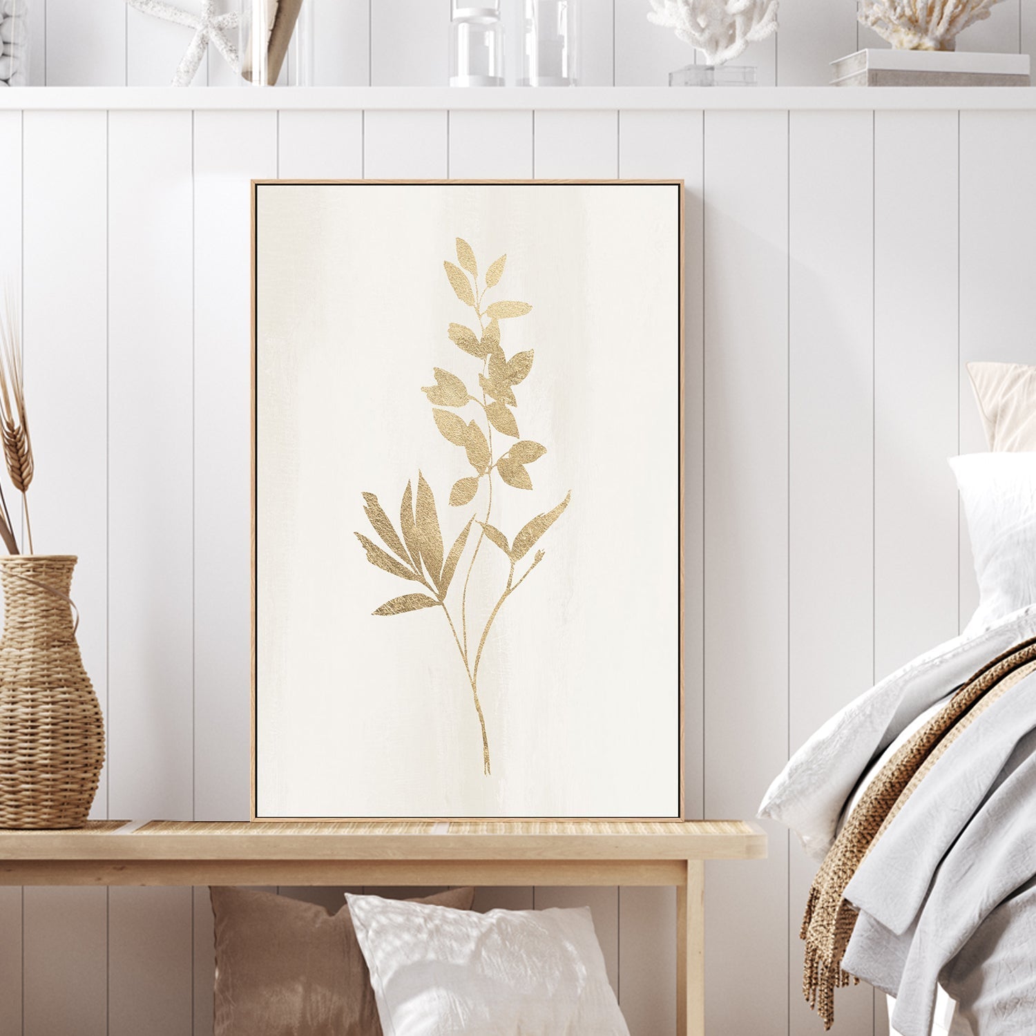 wall-art-print-canvas-poster-framed-Golden Botanical, Style B , By Nina Blue-2