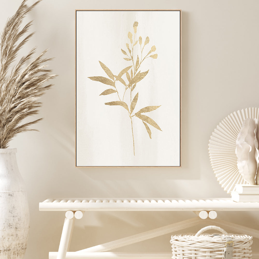 wall-art-print-canvas-poster-framed-Golden Botanical, Style D , By Nina Blue-2