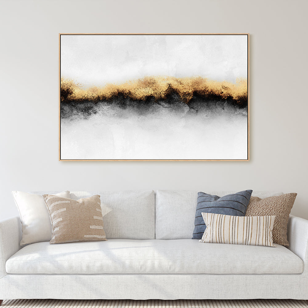 wall-art-print-canvas-poster-framed-Golden Charcoal, Style B-GIOIA-WALL-ART