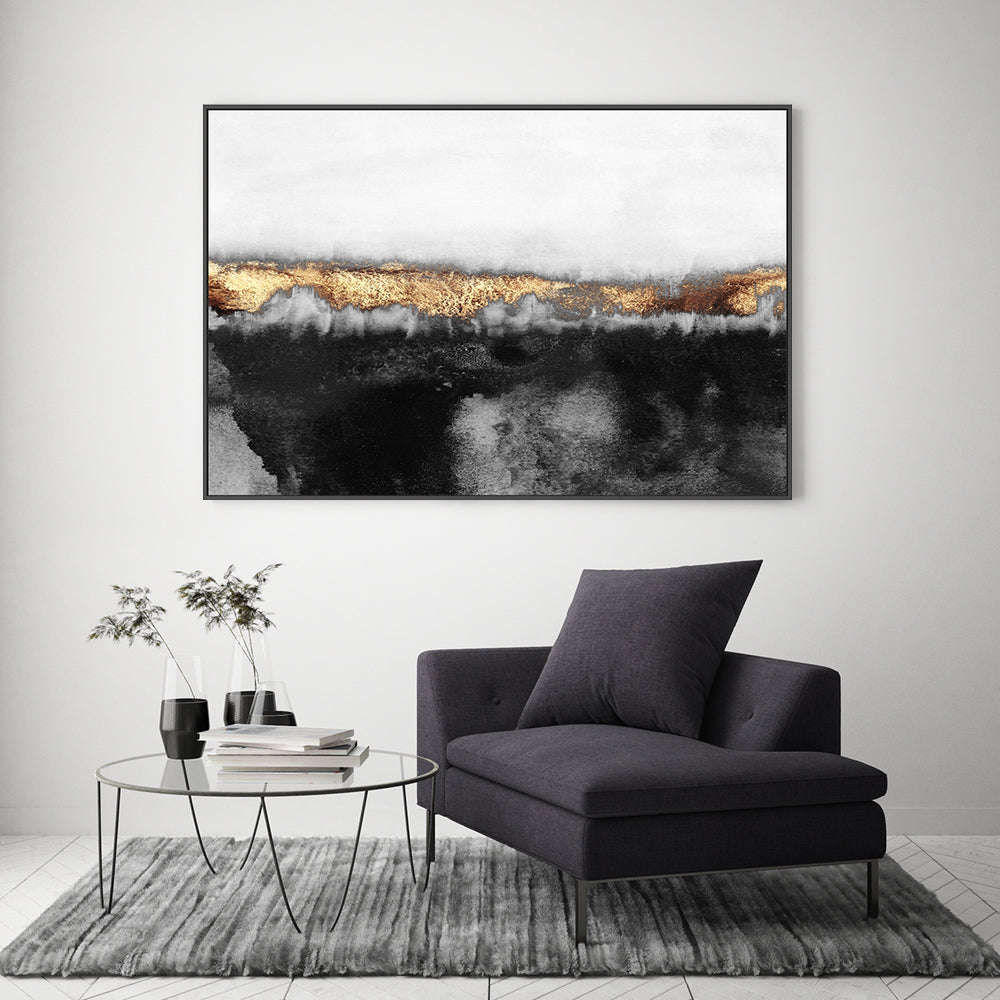 wall-art-print-canvas-poster-framed-Golden Charcoal, Style C-GIOIA-WALL-ART