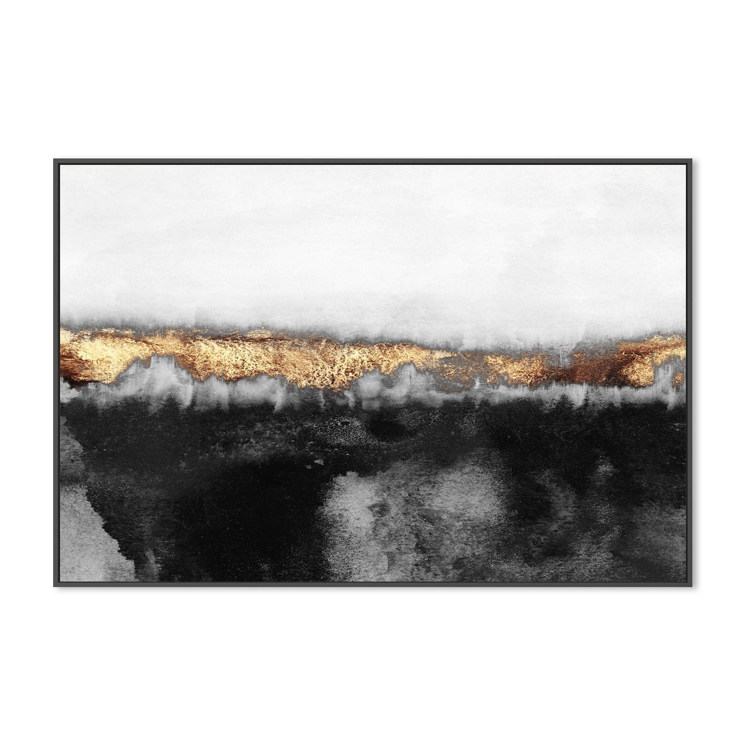 wall-art-print-canvas-poster-framed-Golden Charcoal, Style C-GIOIA-WALL-ART