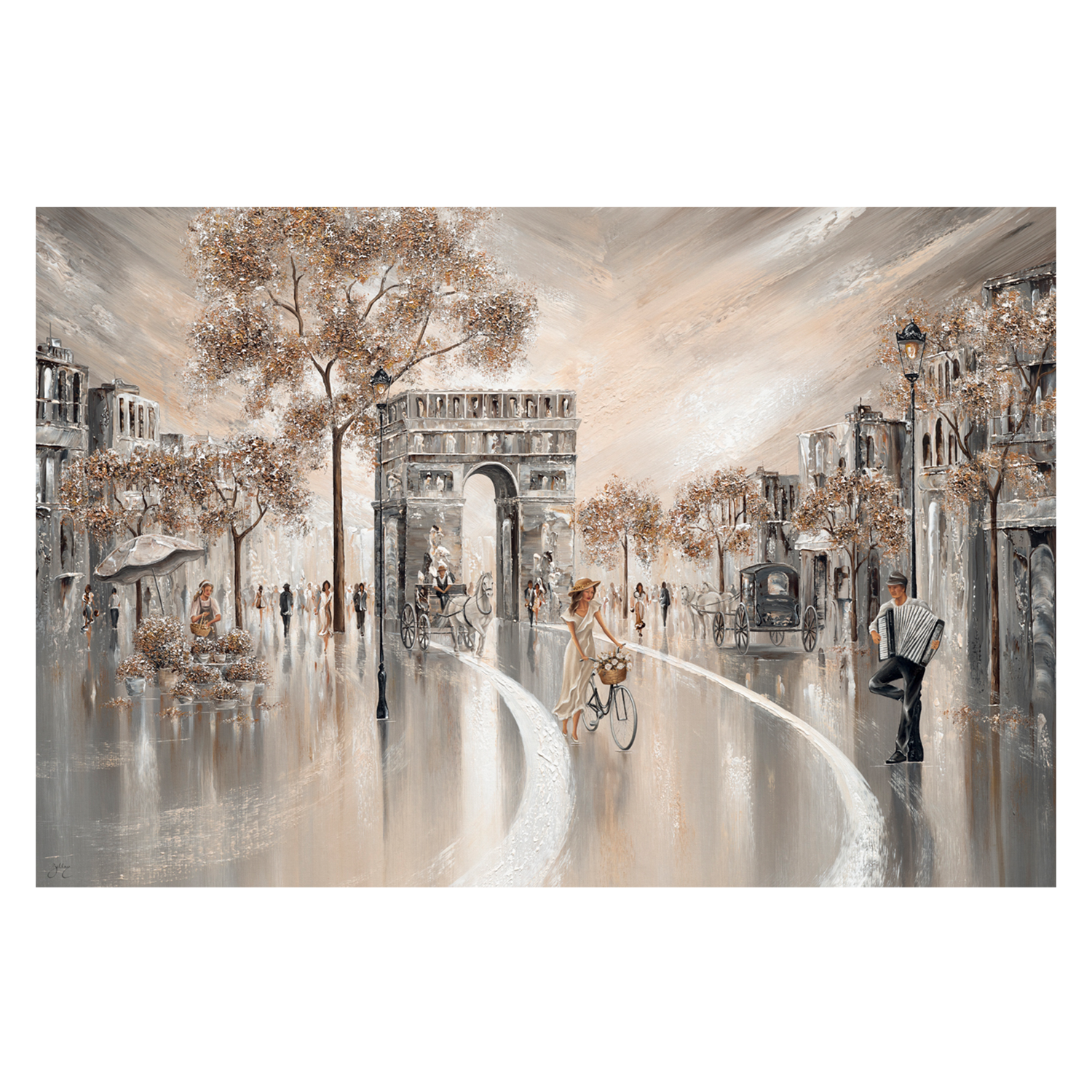 wall-art-print-canvas-poster-framed-Golden Days, Paris , By Isabella Karolewicz-1