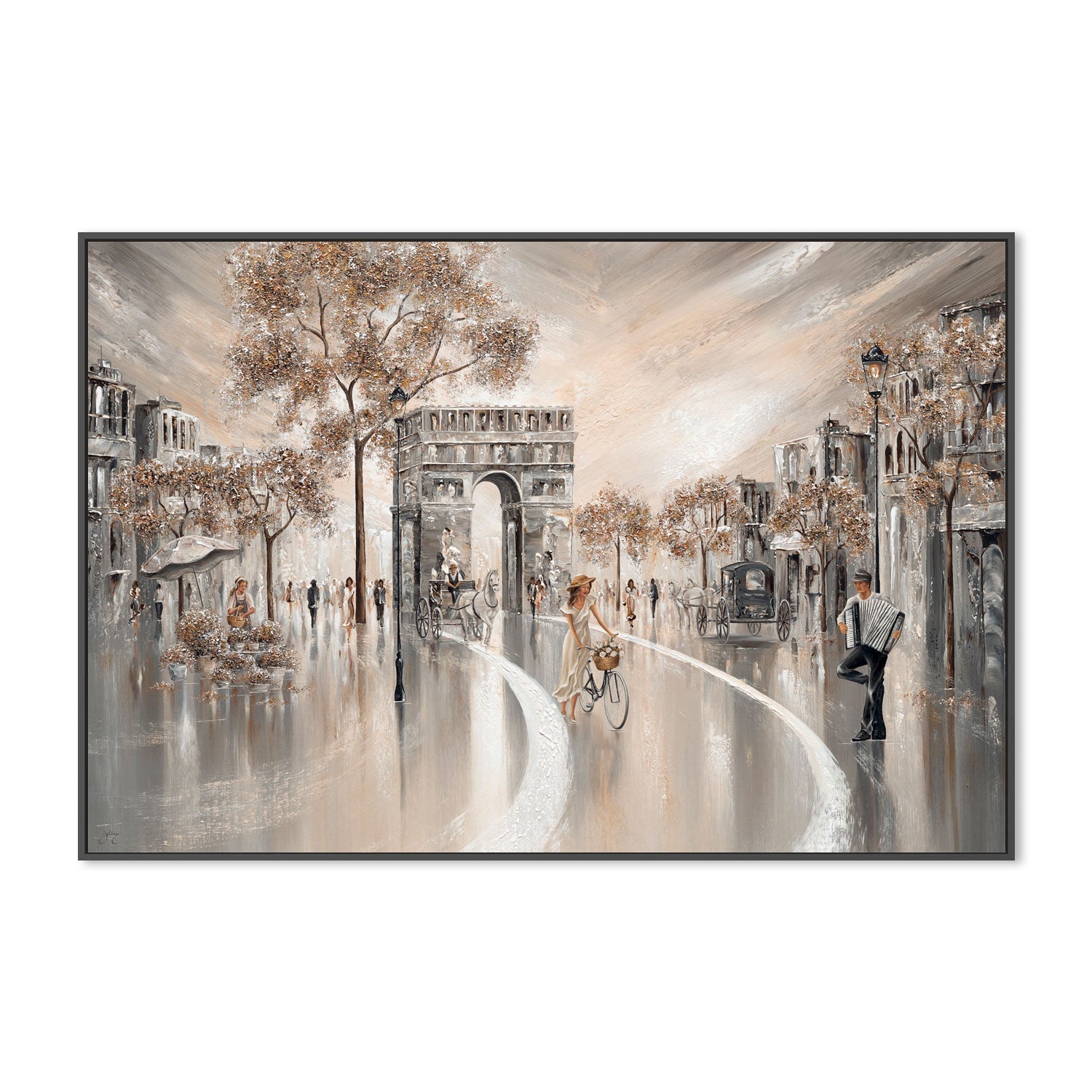 wall-art-print-canvas-poster-framed-Golden Days, Paris , By Isabella Karolewicz-3