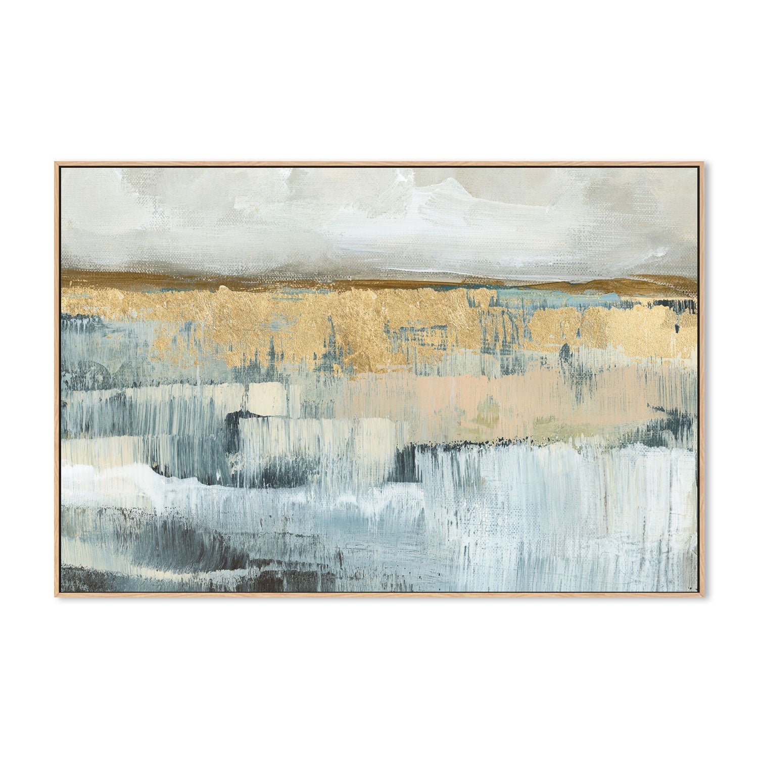 wall-art-print-canvas-poster-framed-Golden Horizon , By Nina Blue-4