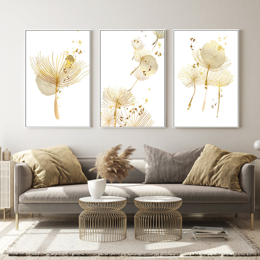 wall-art-print-canvas-poster-framed-Golden Hour, Style A, B & C, Set Of 3-GIOIA-WALL-ART