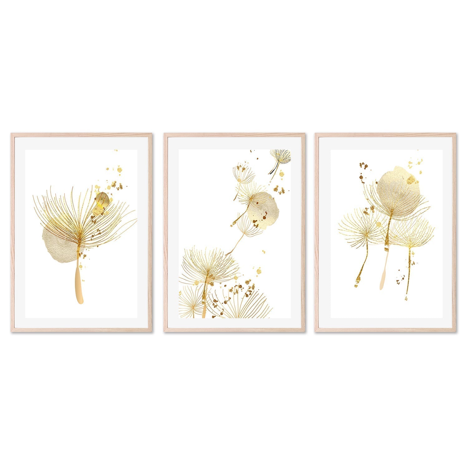 wall-art-print-canvas-poster-framed-Golden Hour, Style A, B & C, Set Of 3-GIOIA-WALL-ART