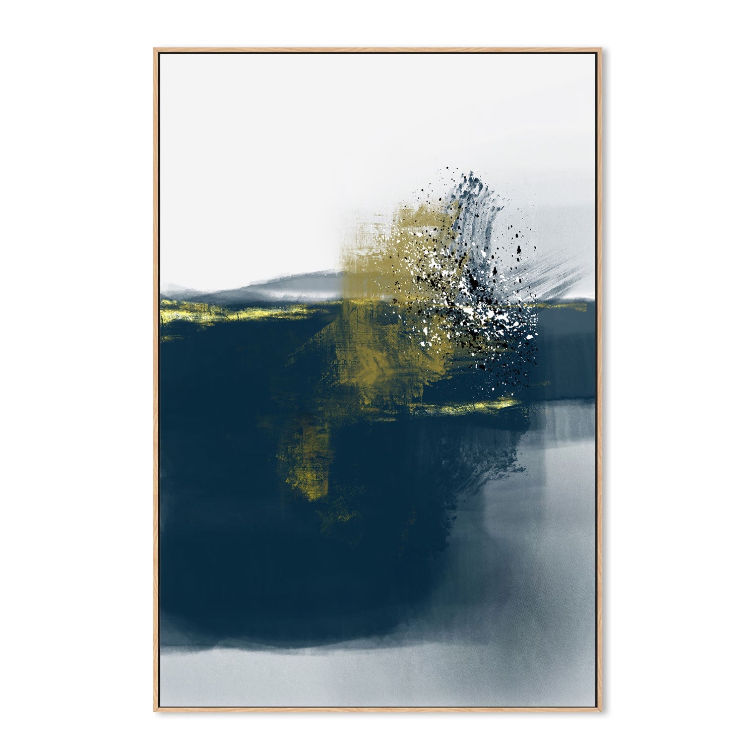 wall-art-print-canvas-poster-framed-Golden Navy, Style A , By Karine Tonial Grimm-GIOIA-WALL-ART