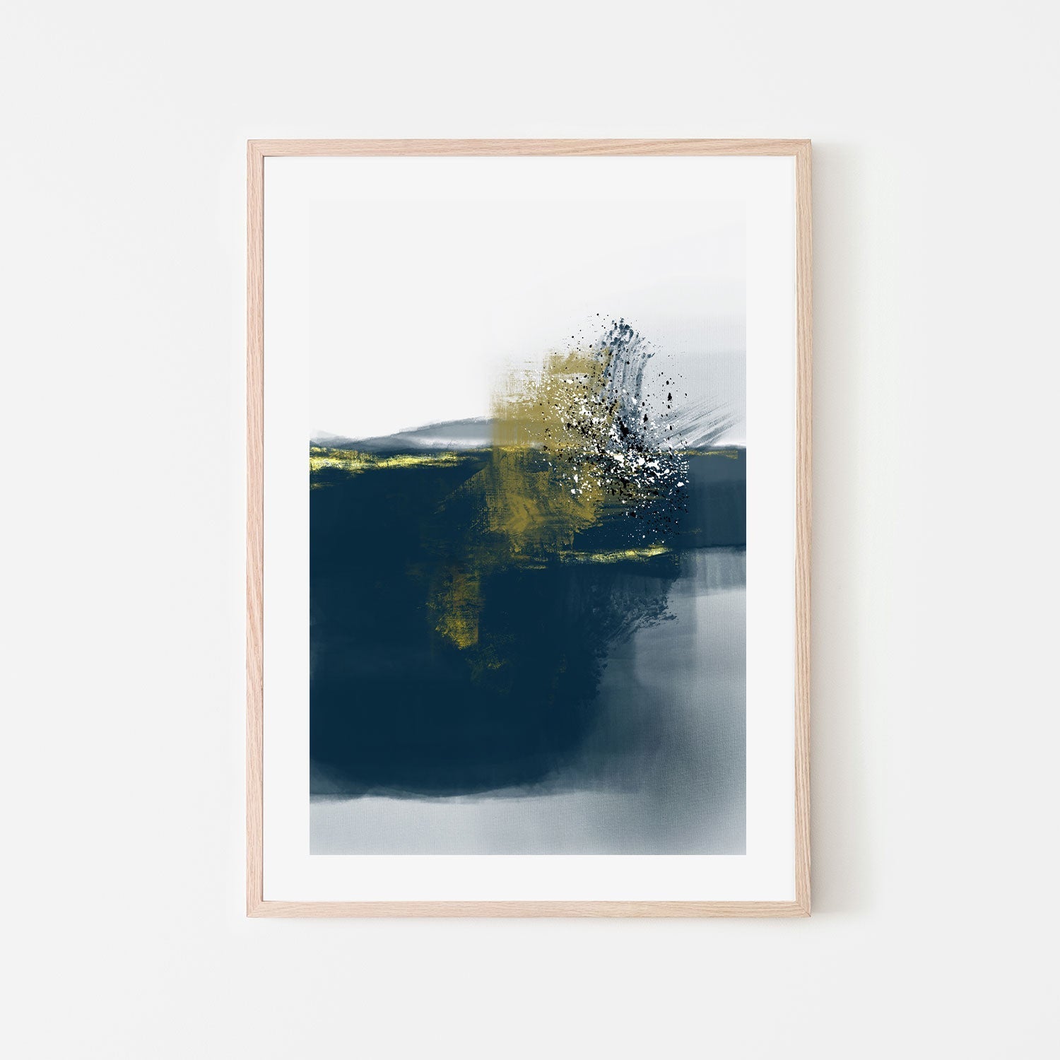 wall-art-print-canvas-poster-framed-Golden Navy, Style A , By Karine Tonial Grimm-GIOIA-WALL-ART