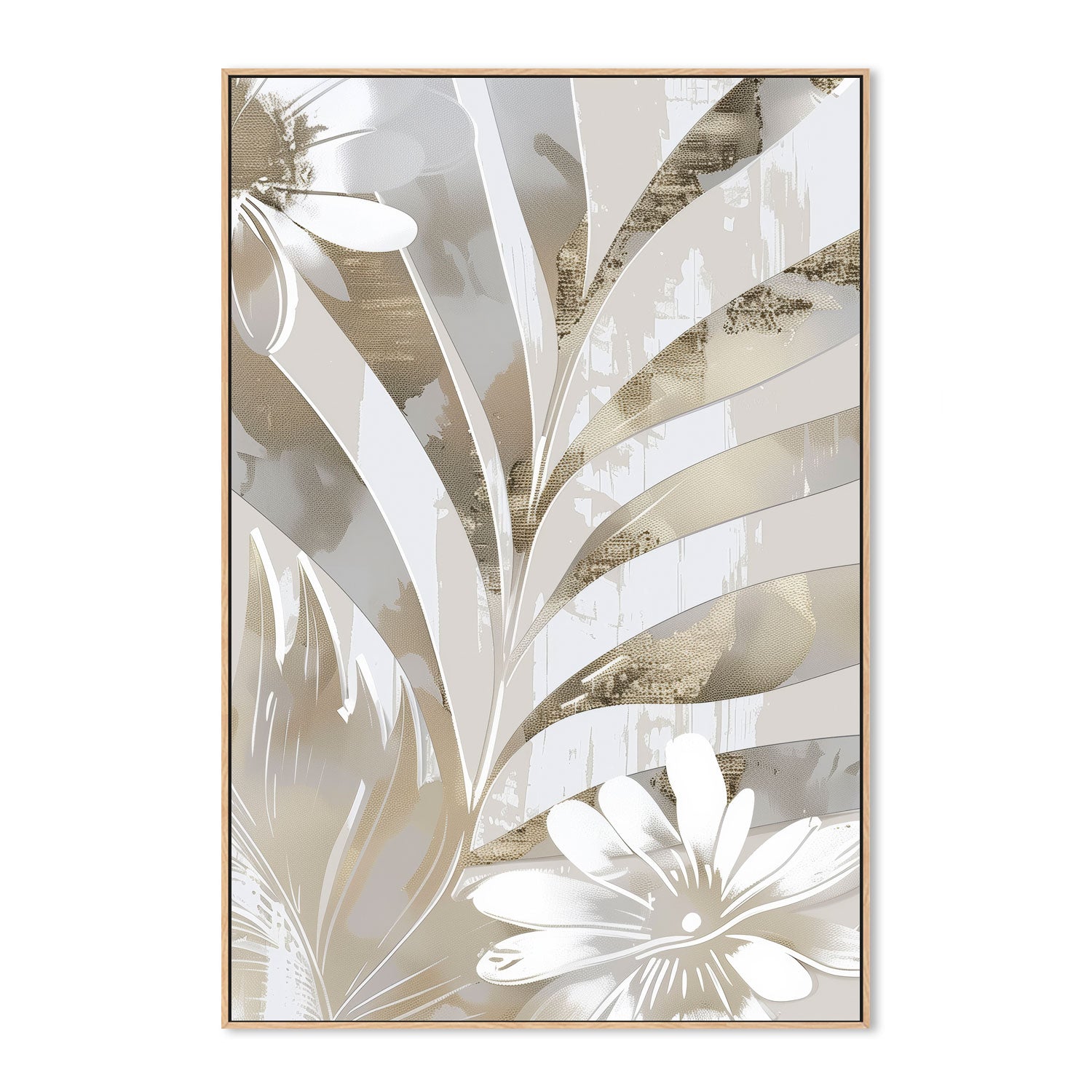 wall-art-print-canvas-poster-framed-Golden Palms, Style A , By Bella Eve-4