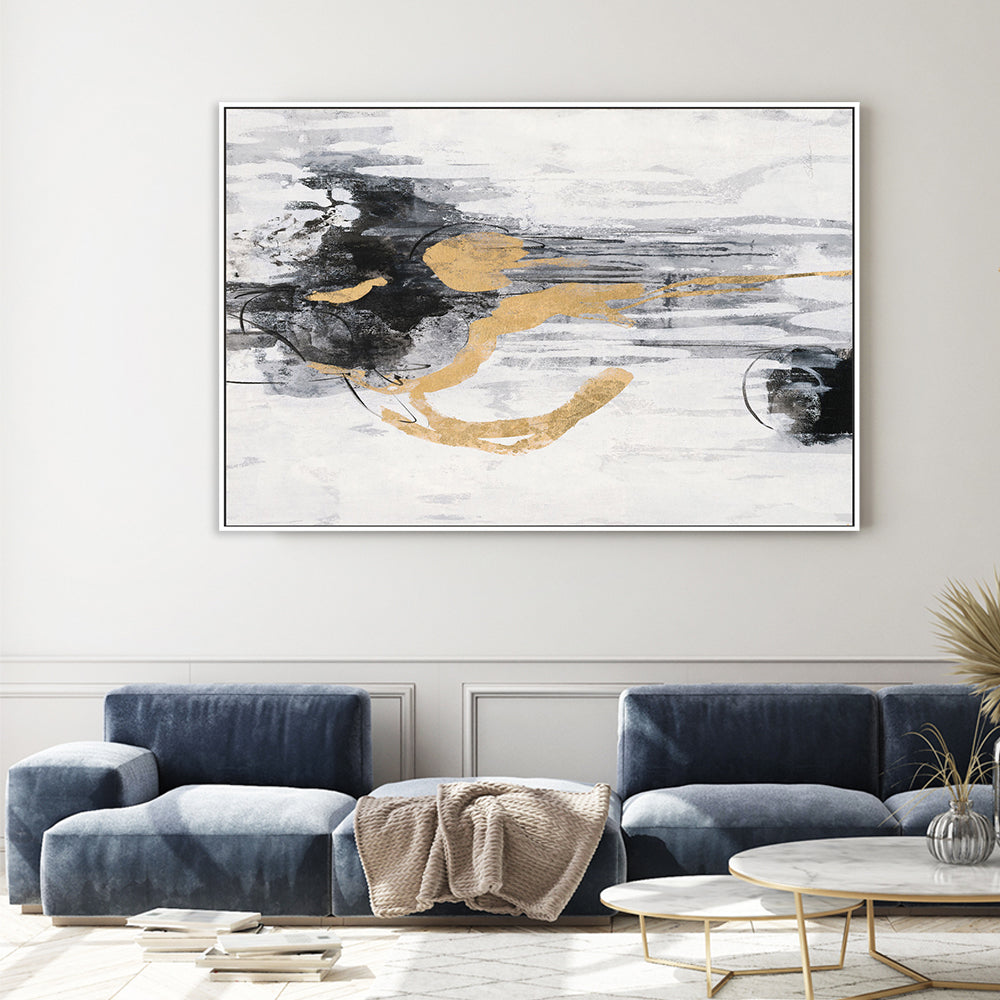 wall-art-print-canvas-poster-framed-Golden Rain, Style A , By Silvia Vassileva-GIOIA-WALL-ART