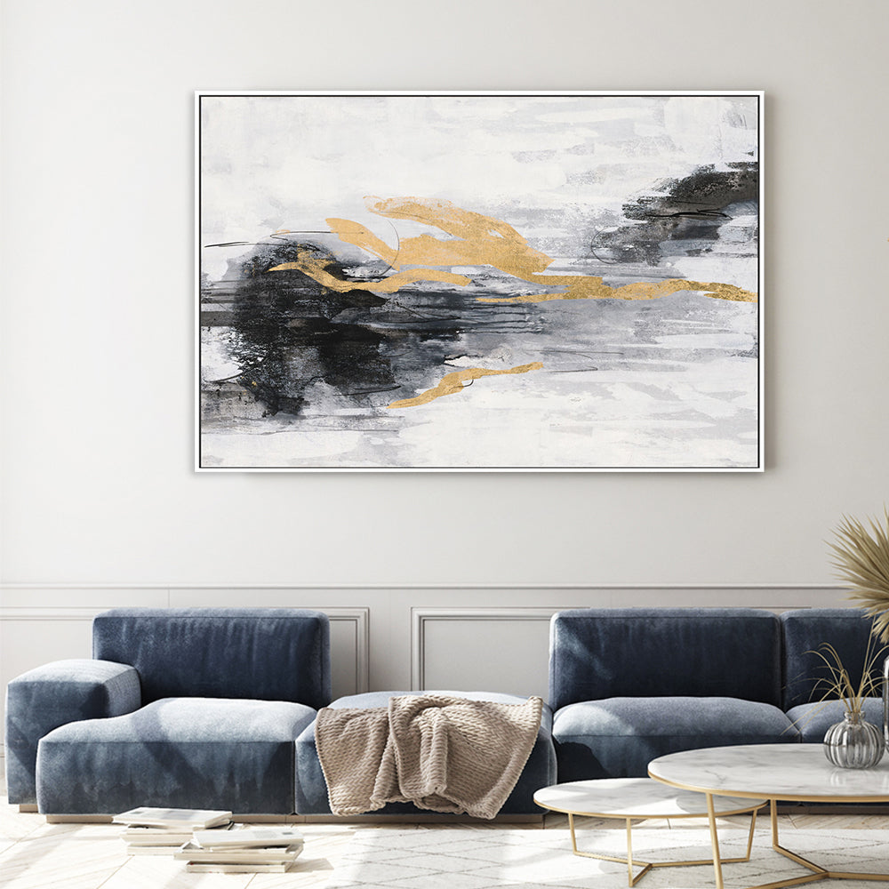 wall-art-print-canvas-poster-framed-Golden Rain, Style B , By Silvia Vassileva-GIOIA-WALL-ART