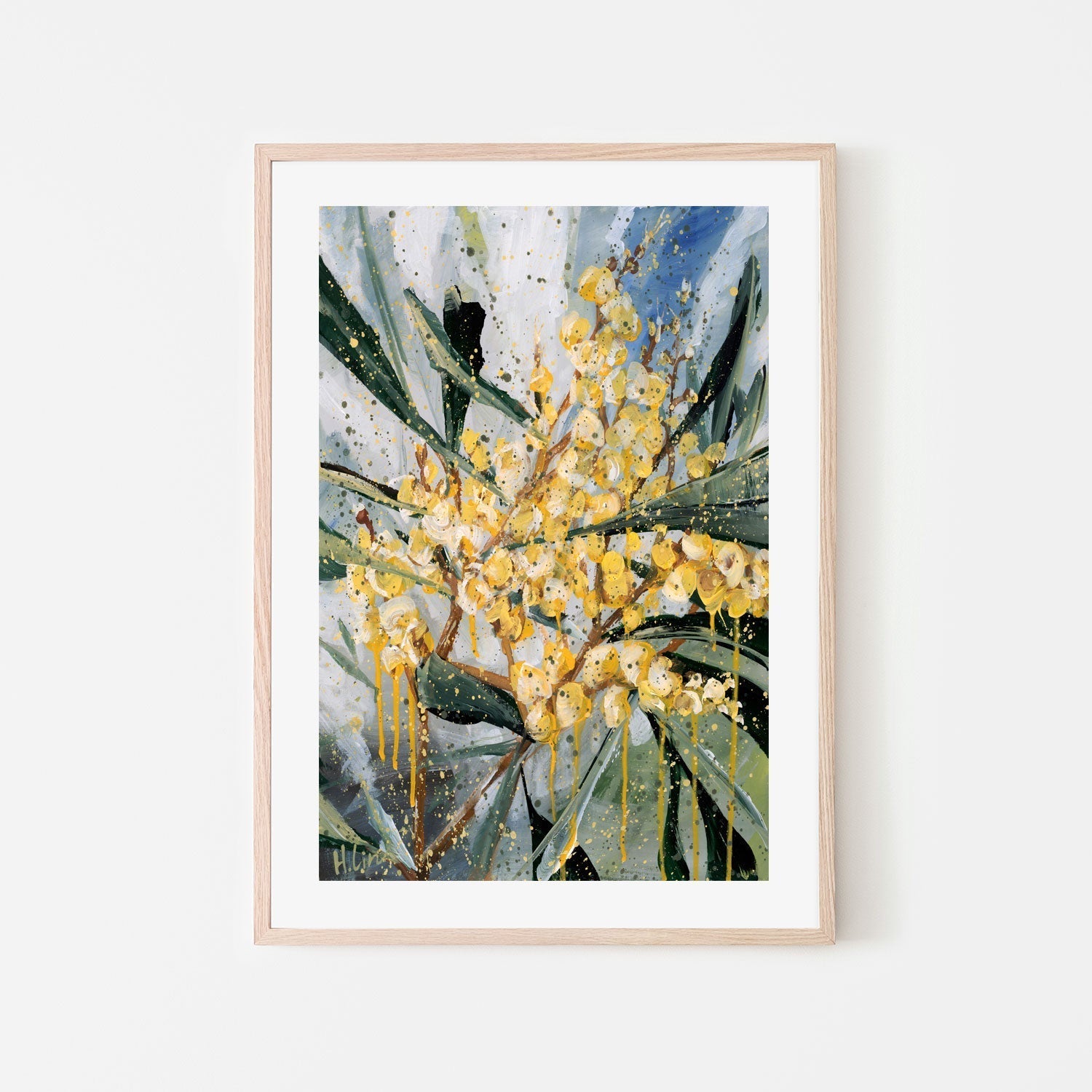 wall-art-print-canvas-poster-framed-Golden Wattle , By Hsin Lin-GIOIA-WALL-ART