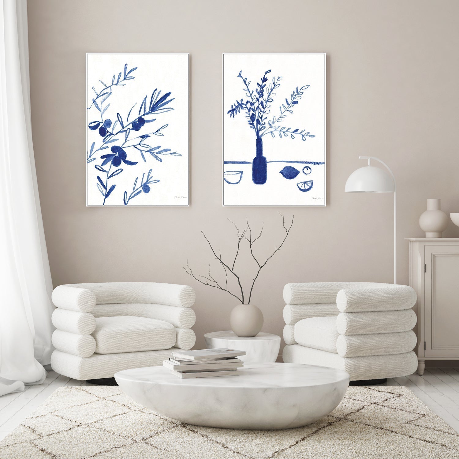 wall-art-print-canvas-poster-framed-Greek Island Dreaming, Set of 2-by-Pamela Munger-Gioia Wall Art