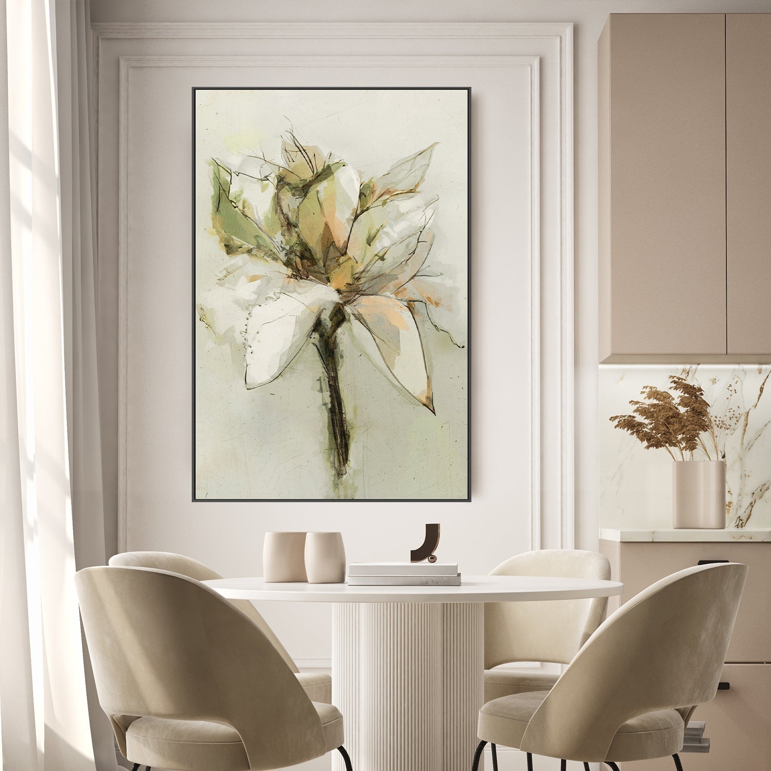 wall-art-print-canvas-poster-framed-Green Bloom , By Dear Musketeer Studio-2