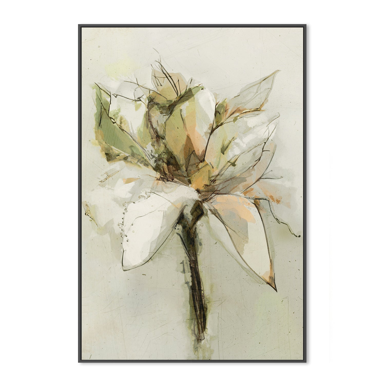 wall-art-print-canvas-poster-framed-Green Bloom , By Dear Musketeer Studio-3