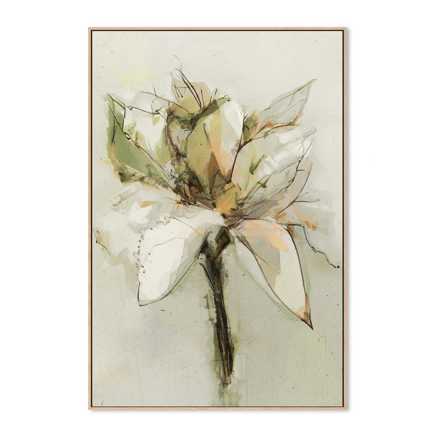 wall-art-print-canvas-poster-framed-Green Bloom , By Dear Musketeer Studio-4