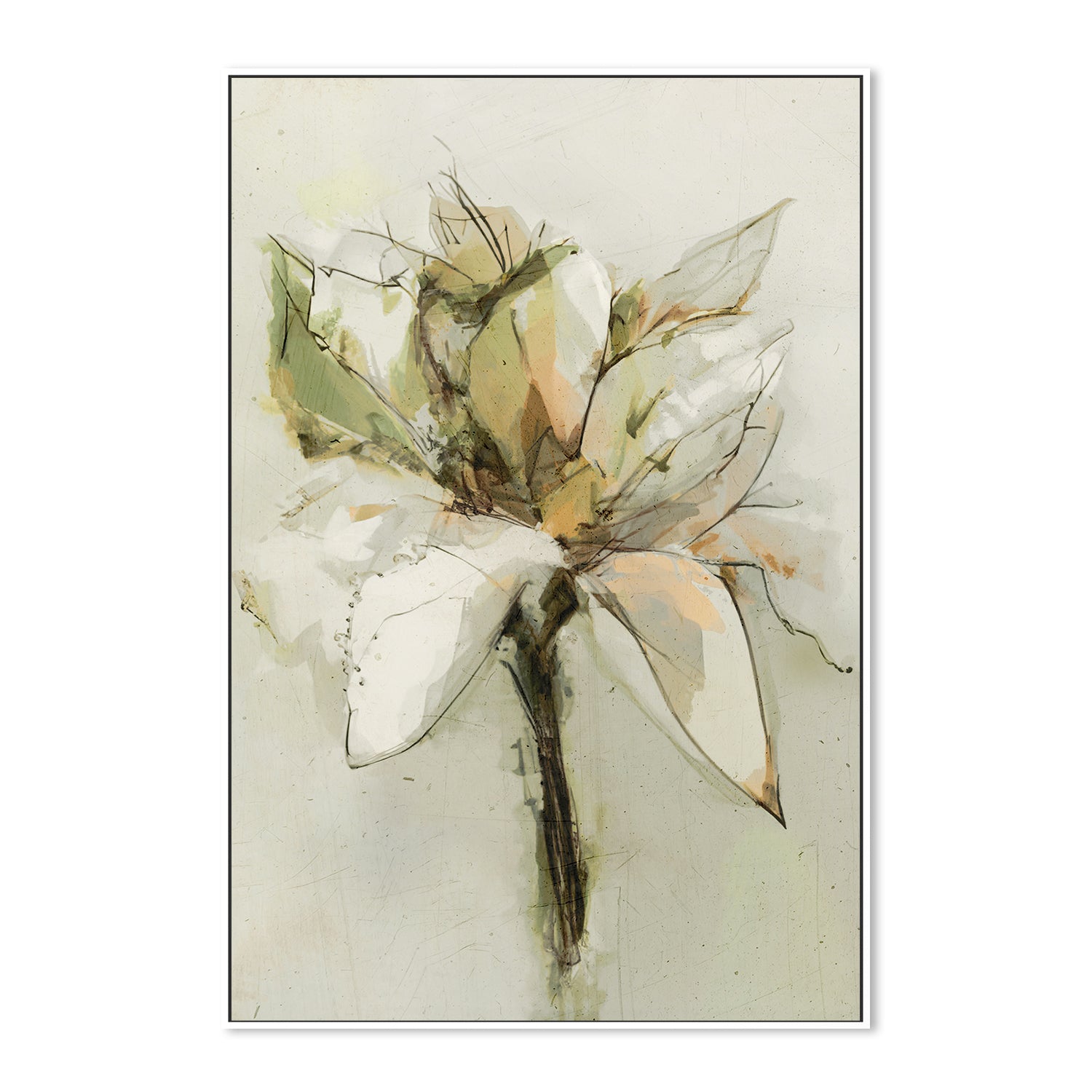 wall-art-print-canvas-poster-framed-Green Bloom , By Dear Musketeer Studio-5