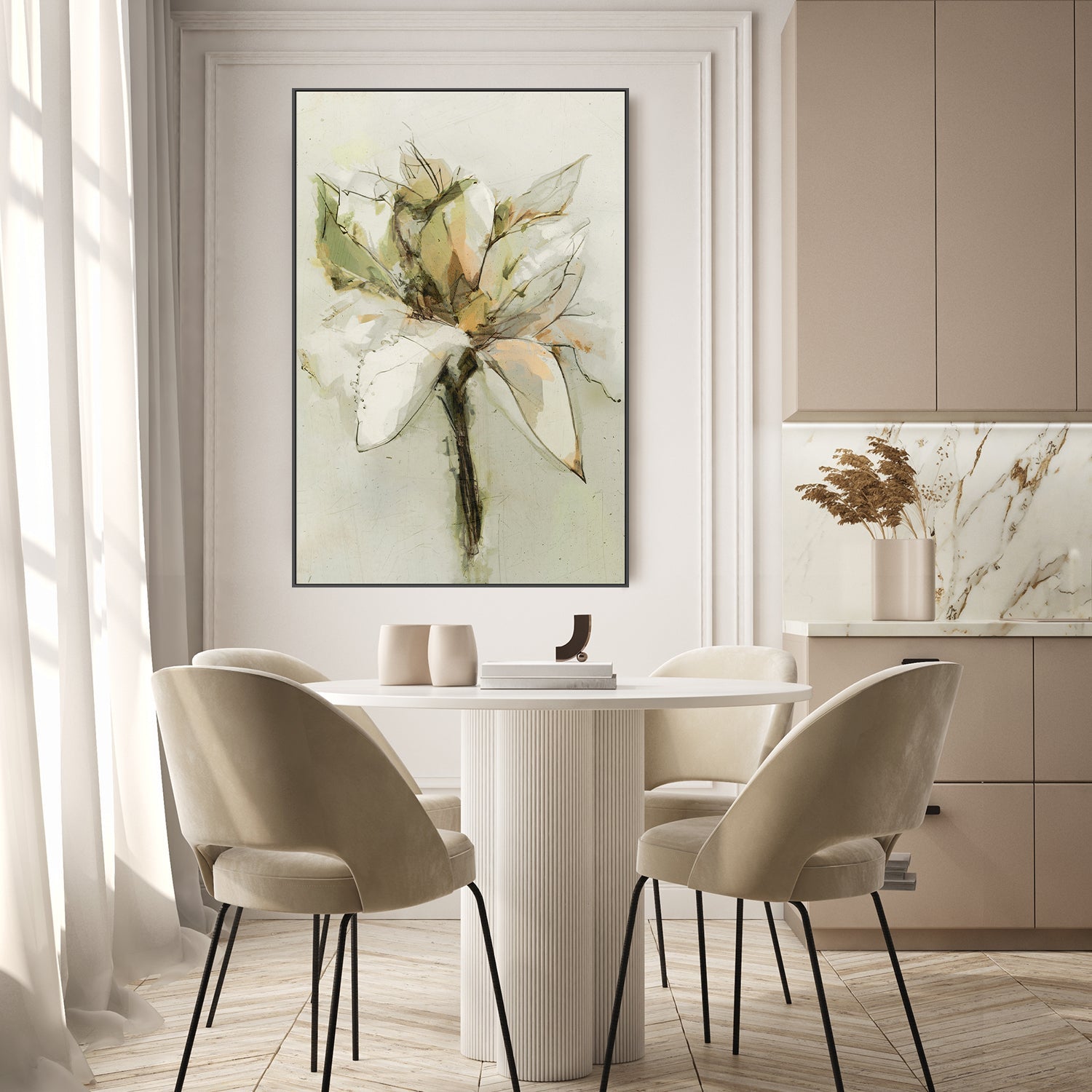 wall-art-print-canvas-poster-framed-Green Bloom , By Dear Musketeer Studio-7