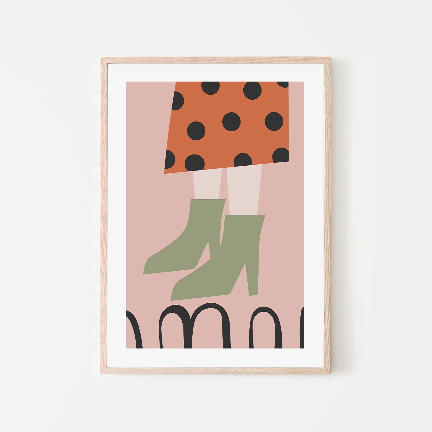 wall-art-print-canvas-poster-framed-Green Boots-GIOIA-WALL-ART