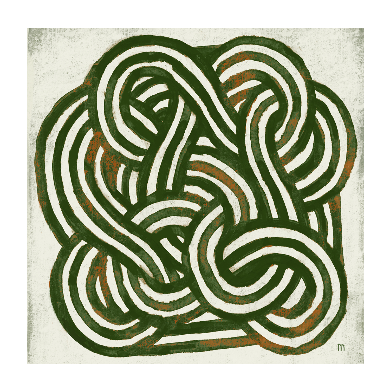 wall-art-print-canvas-poster-framed-Green Knot , By Marco Marella-1